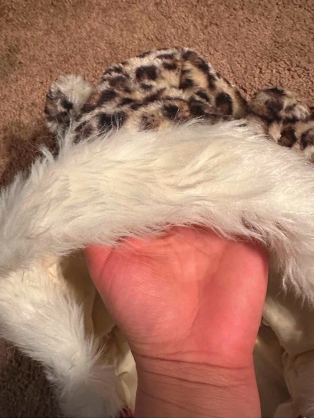 Girls Hooded Vest with Leopard Print - Picture 5 of 5